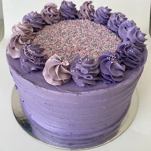 Purple sponge cake